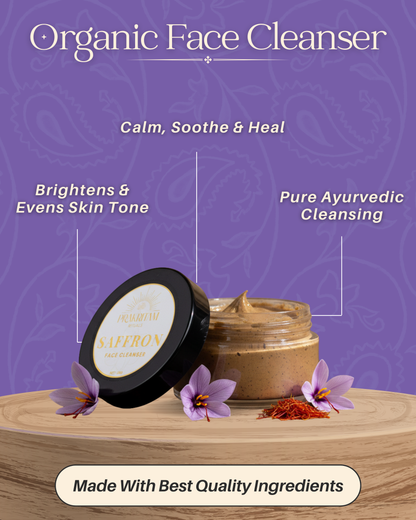 Benefits of using Prakritam Rituals Saffron Face Cleanser for clean, balanced and glowing skin