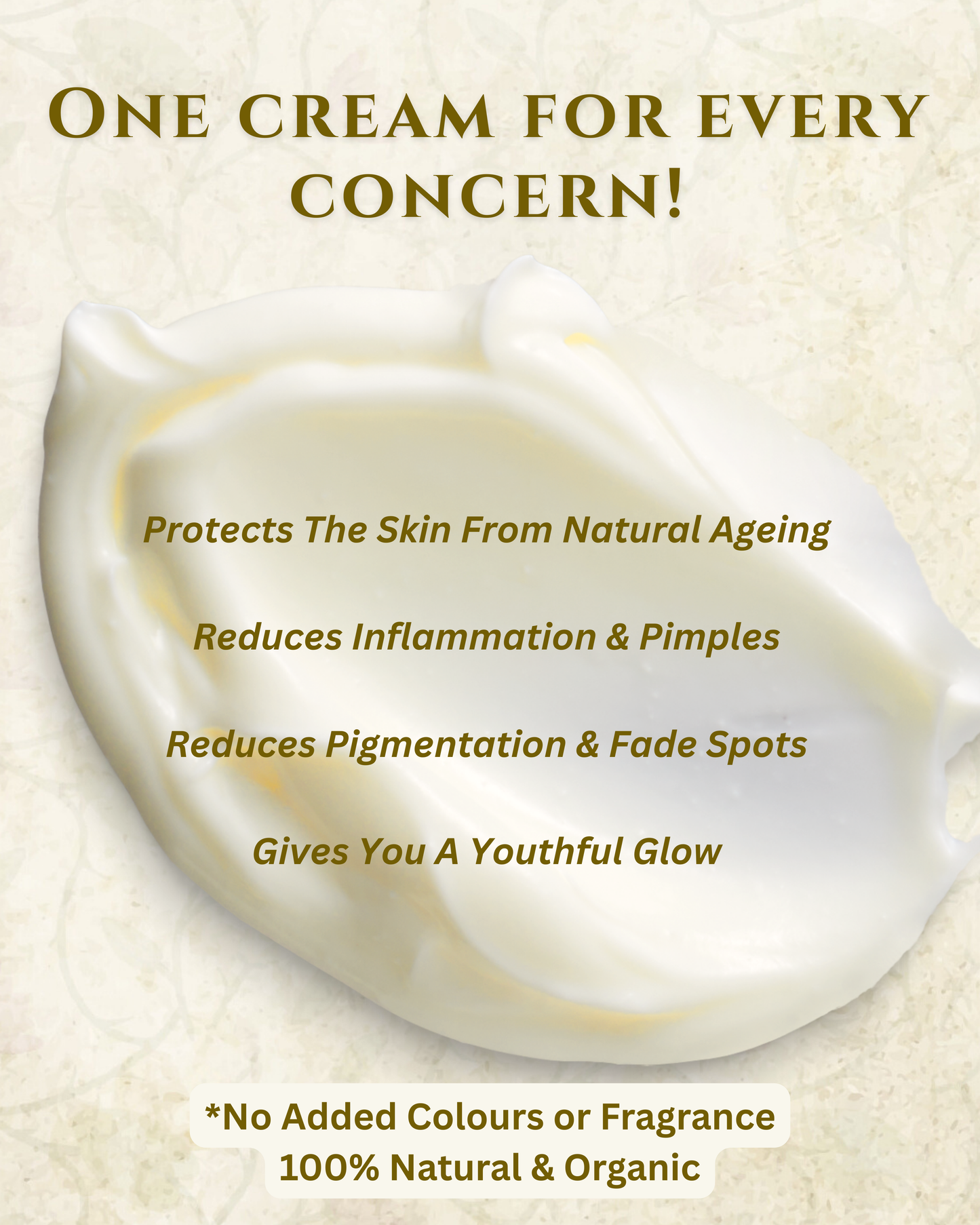 Prakritam Rituals Saffron Face Cream designed to address multiple skin concerns with one Ayurvedic formulation